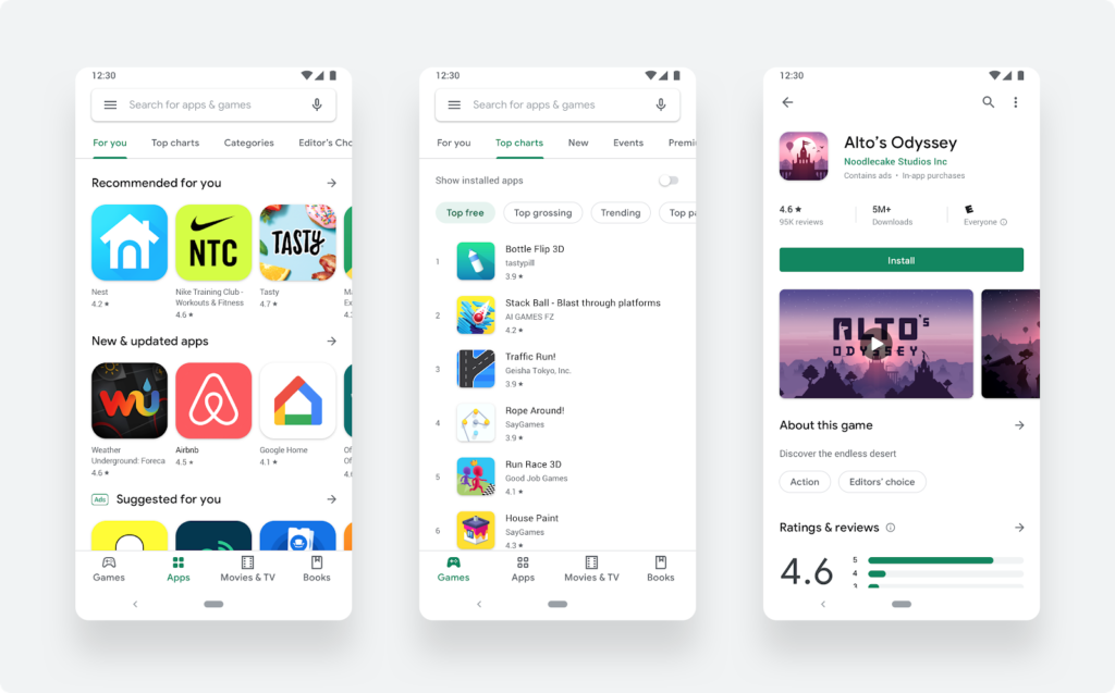 Google Play Store Design Updated For Better Discoverability Game Google Play Store Design Updated For Better Discoverability Game