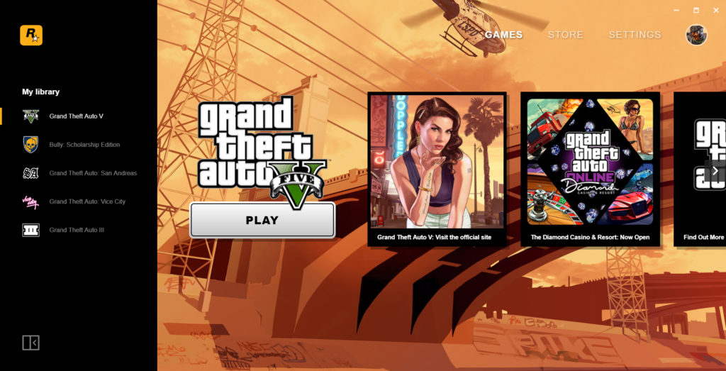 Rockstar Games Launcher is studio's new online PC store and hub