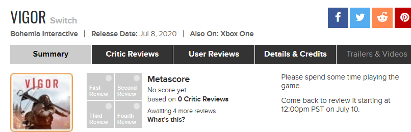 Тем временем на Metacritic убрали лок на оценки от пользователей